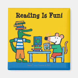 Maisy en Friends Geniet van de bibliotheek Magneet