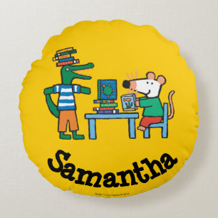 Maisy en Friends Geniet van de bibliotheek Rond Kussen