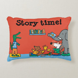 Maisy en Friends Laugh op Verhaal Tijd Decoratief Kussen