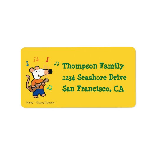 Maisy en Friends Play in Band Etiket (Voorkant)