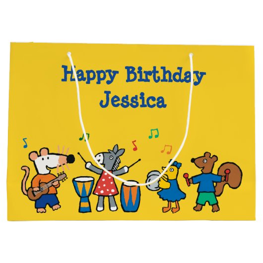 Maisy en Friends Play in Band Groot Cadeauzakje (Achterkant)