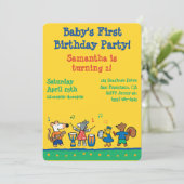 Maisy en Friends Play in Band Kaart (Staand voorkant)