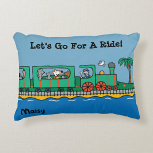 Maisy en Friends Ride on Green Train Decoratief Kussen