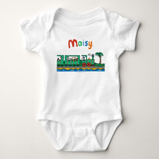 Maisy en Friends Ride on Green Train Romper (Voorkant)
