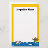 Maisy Goes zwemt in het strand Briefpapier (Voorkant / Achterkant)