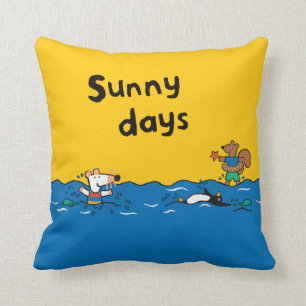 Maisy Goes zwemt in het strand Kussen