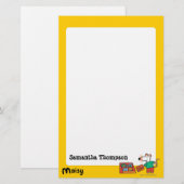 Maisy met bibliotheekboeken briefpapier (Voorkant / Achterkant)