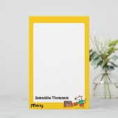 Maisy met bibliotheekboeken briefpapier (Staand voorkant)