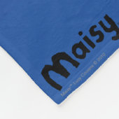 Maisy met bibliotheekboeken fleece deken (Hoek)