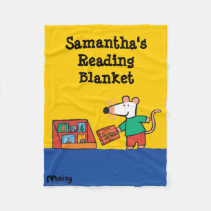 Maisy met bibliotheekboeken fleece deken