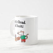Maisy met bibliotheekboeken koffiemok (Voorkant links)