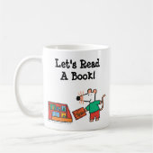 Maisy met bibliotheekboeken koffiemok (Links)