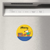 Maisy met bibliotheekboeken magneet (Insitu (Vaatwasser))
