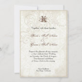 Maisy, Pansy, Rose n Papillon, Faire-part de maria (Devant)