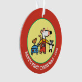 Maisy prête pour des vacances avec le bagage (devant)