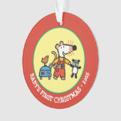 Maisy prête pour des vacances avec le bagage (devant)