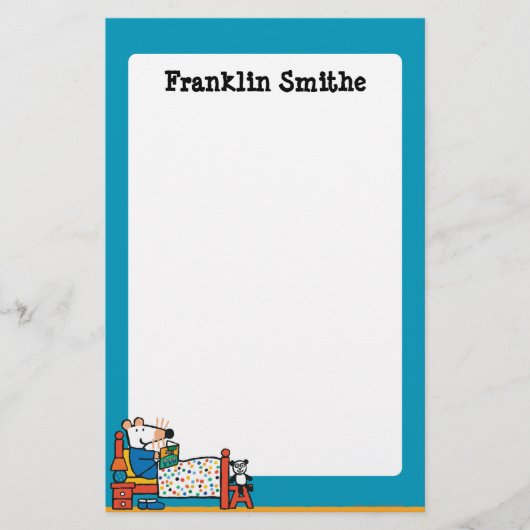 Maisy Ready voor Bed Blue Pajamas Briefpapier (Voorkant)