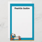 Maisy Ready voor Bed Blue Pajamas Briefpapier (Voorkant / Achterkant)