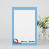 Maisy rijdt een rode auto briefpapier (Staand voorkant)