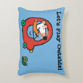 Maisy rijdt een rode auto decoratief kussen (Voorkant(Verticaal))