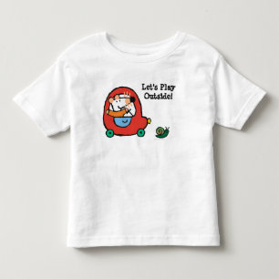 Maisy rijdt een rode auto kinder shirts