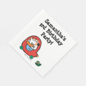 Maisy rijdt een rode auto servetten (Hoek)