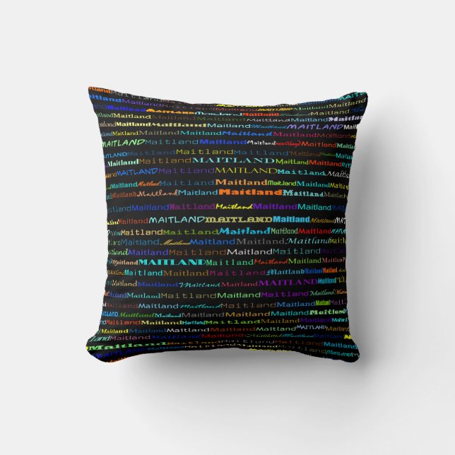 Maitland Texte Design I Lance Oreiller (Recto)