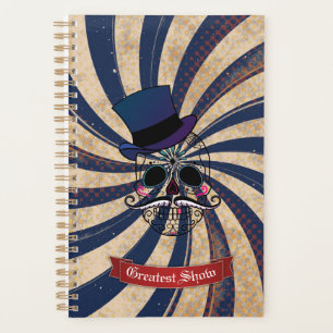 Maître de cirque crâne de sucre Grunge Circus