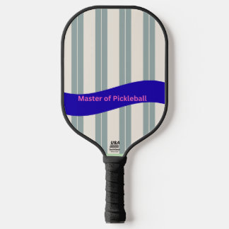 Maître de Raquette de Pickleball – Rayure Bleue Va