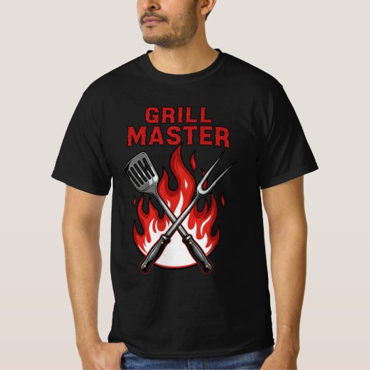 Maître du Grill – T-Shirt BBQ pour la Fête des Pèr (Devant)