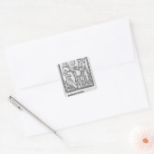 Maitre Pathelin en Guillemette Vierkante Sticker (Envelop)