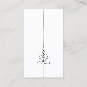 Maître Reiki avec Carte de visite Chakras