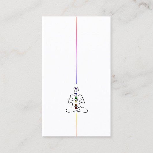 Maître Reiki avec Carte de visite Chakras (Devant)
