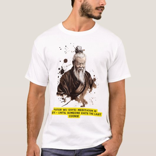 maître Wu T-shirt | Dessin chinois de Tuchev (Devant)