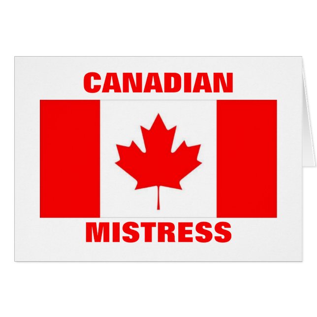 MAÎTRESSE CANADIENNE (Devant horizontal)