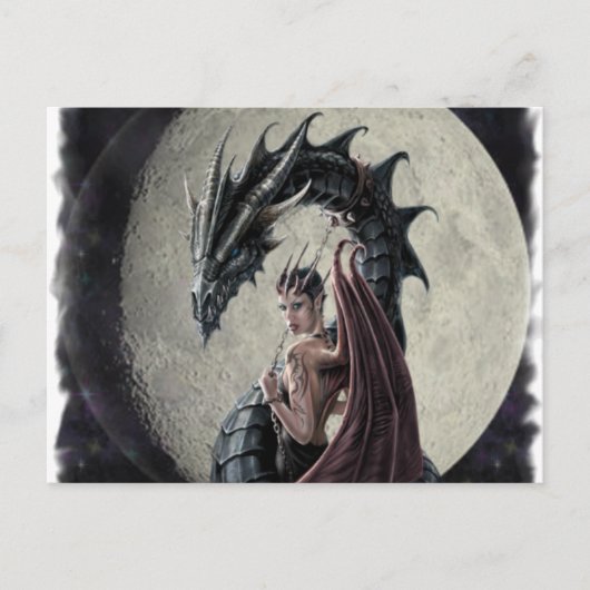 Maîtresse de dragon - carte postale (Devant)
