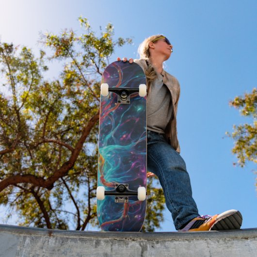 Maîtrise des motifs colorés : skateboard unique (Extérieur 1)