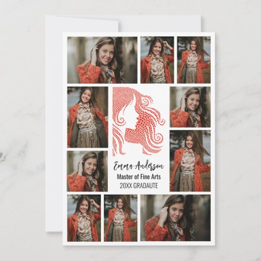 Maîtrise en beaux-arts Faire-part (Devant)