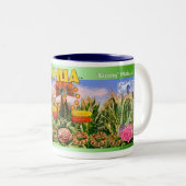 Maize Goddess "Seven Snakes" Tweekleurige Koffiemok (Voorkant rechts)