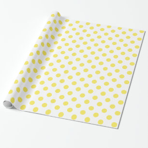 Maize Yellow Polka Dots Circles Cadeaupapier