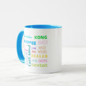 Maj Mug bleu 2 tonus (Devant gauche)