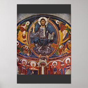 Majestas Domini van de Apse San Clemente Deta Poster