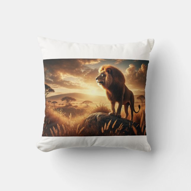 majestätischer Löwe  Kussen (Voorkant)