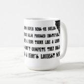 « Majesté Royale Mug Roi Blanc Puissance À Chaque (Devant droit)