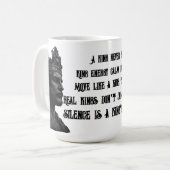 « Majesté Royale Mug Roi Blanc Puissance À Chaque (Devant gauche)