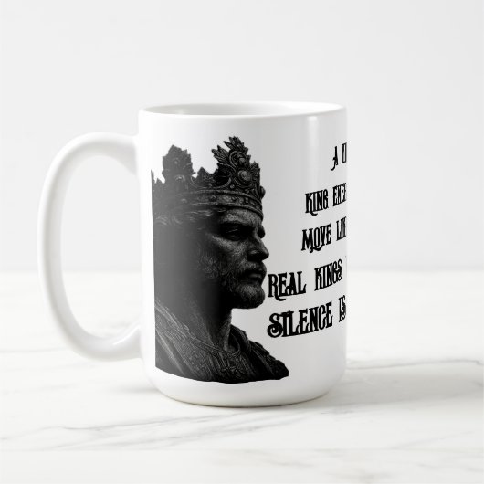 « Majesté Royale Mug Roi Blanc Puissance À Chaque (Gauche)