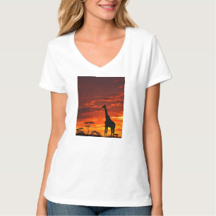Majesteit in Focus — De Eeuwige Giraffe T-shirt