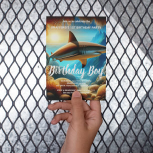 Majesteit van de Deep Birthday-uitnodiging Briefkaart