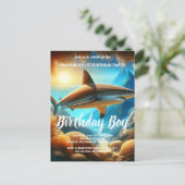 Majesteit van de diepste verjaardagsuitnodiging briefkaart (Staand voorkant)