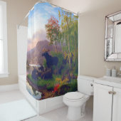 Majesteits in een Zweeds Autumn Landschap Douchegordijn (In situ)